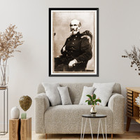 Historic Framed Print, A.J. Smith three-quarter length portrait seated facing right right hand in his coat,  17-7/8" x 21-7/8"