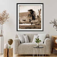 Port Royal Island S.C. African Americans preparing cotton for the gin on Smiths pla Classic, Antique Poster