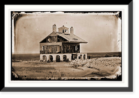 Morris Island South Carolina. The Beacon House after the struggle for Fort Wagner J - 2, Vintage Poster