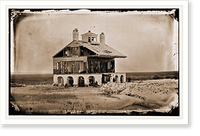 Morris Island South Carolina. The Beacon House after the struggle for Fort Wagner J - 2, Vintage Poster