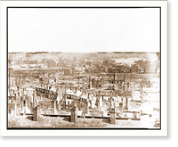 Historic Framed Print, Richmond Va. General view of the burned district,  17-7/8" x 21-7/8"