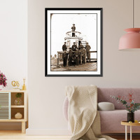 Historic Framed Print, Washington D.C. Central Signal Station Winder Building 17th and E Streets NW and Si,  17-7/8" x 21-7/8"