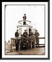 Historic Framed Print, Washington D.C. Central Signal Station Winder Building 17th and E Streets NW and Si,  17-7/8" x 21-7/8"