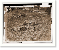 Historic Framed Print, Antietam Maryland. Battlefield near Sherricks house where the 79th N.Y. Vols. fough - 2,  17-7/8" x 21-7/8"