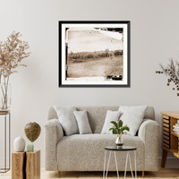 Historic Framed Print, Antietam Maryland. Captain J.M. Knaps Penn. Independent Battery E Light Artillery,  17-7/8" x 21-7/8"