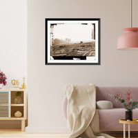 Historic Framed Print, Antietam Maryland. View where Sumners Corps charged,  17-7/8" x 21-7/8"