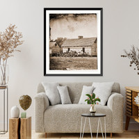 Historic Framed Print, Beaufort South Carolina. Shooting party on J.J. Smiths plantation,  17-7/8" x 21-7/8"