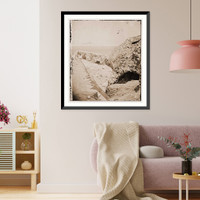 Historic Framed Print, Charleston South Carolina. Samuel Cooley photographer with his camera on the batter,  17-7/8" x 21-7/8"