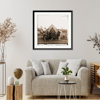 Historic Framed Print, Culpeper Virginia. Generals John H.H. Ward Gershon Mott and Colonels Wm R. Brewster,  17-7/8" x 21-7/8"