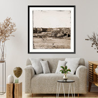 Drewrys Bluff Virginia. Interior of Fort Darling. (Magazines bomb-proof and shot &, Antique Wall Art