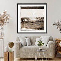 Historic Framed Print, Fort Morgan Alabama. Ruins of fort. Looking south-west,  17-7/8" x 21-7/8" Historic Framed Print, Fort Morgan Alabama. Ruins of fort. Looking south-west,  17-7/8" x 21-7/8"