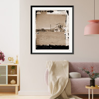 Historic Framed Print, Hilton Head South Carolina. Federal army bake house,  17-7/8" x 21-7/8"
