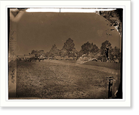 Historic Framed Print, Manassas Virginia. Camp of General Irvin McDowells body guard. Liberia William J. W,  17-7/8" x 21-7/8"
