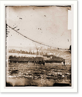 Miners Hill Virginia. Review of 17th New York Inf. (vicinity Falls Church) (Westche, Historic Print