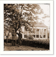 Richmond Virginia. Gen. John Elmer Mulford Assist. Federal Exchange Agent on right, Antique Print