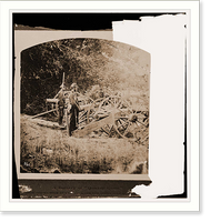Historic Framed Print, Seabrook Point Port Royal Island South Carolina. Mock battery erected by the 79th N,  17-7/8" x 21-7/8"