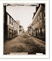 Historic Framed Print, St. Augustine Florida. Street view - 3,  17-7/8" x 21-7/8"