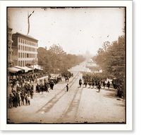Washington D.C. Maj. Gen. Horatio G. Wright staff and units of 9th Army Corps passi, Antique Poster
