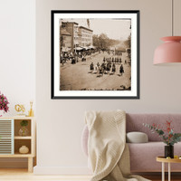 Historic Framed Print, Washington District of Columbia. The grand review of the Army. Gen. Andrew A. Humph,  17-7/8" x 21-7/8"