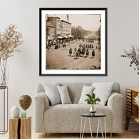 Historic Framed Print, Washington District of Columbia. The grand review of the Army. Gen. Andrew A. Humph,  17-7/8" x 21-7/8"