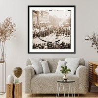 Historic Framed Print, Washington District of Columbia. The Grand Review of the Army. Gen. Francis P. Blai,  17-7/8" x 21-7/8"