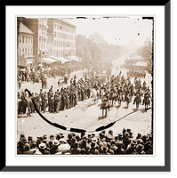 Historic Framed Print, Washington District of Columbia. The Grand Review of the Army. Gen. Francis P. Blai,  17-7/8" x 21-7/8"