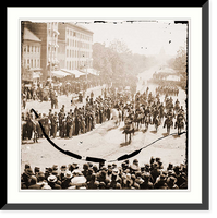 Historic Framed Print, Washington District of Columbia. The Grand Review of the Army. Gen. Francis P. Blai,  17-7/8" x 21-7/8"