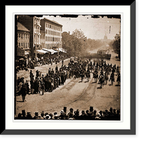 Historic Framed Print, Washington District of Columbia. The Grand Review of the Army. Gen. Henry W. Slocum,  17-7/8" x 21-7/8"