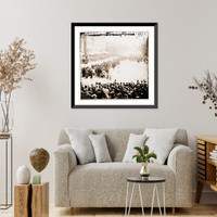 Historic Framed Print, Washington District of Columbia. The Grand Review of the Army. Gen. John A. Logans,  17-7/8" x 21-7/8"