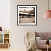 Historic Framed Print, Washington District of Columbia. The grand review of the Army. Presidential reviewi,  17-7/8" x 21-7/8"