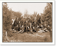 Historic Framed Print, Culpeper Va. Gen Robert O. Tyler and staff of the Artillery Reserve; another view,  17-7/8" x 21-7/8"