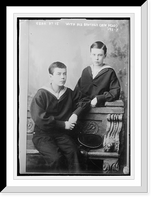 Historic Framed Print, Czar at 13 years, with his brother (now dead),  17-7/8" x 21-7/8"