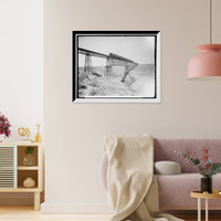 Historic Framed Print, Bridge near Encarnacion,  17-7/8" x 21-7/8"