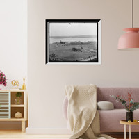 Historic Framed Print, Fort Marion from the Warden residence,  17-7/8" x 21-7/8"