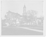 Historic Framed Print, The Plaza [de la Constitucion], St. Augustine,  17-7/8" x 21-7/8"