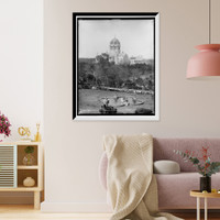 Historic Framed Print, Presbyterian Memorial [i.e. Flagler Memorial Presbyterian] Church, St. Augustine,  17-7/8" x 21-7/8"