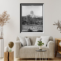 Historic Framed Print, Presbyterian Memorial [i.e. Flagler Memorial Presbyterian] Church, St. Augustine,  17-7/8" x 21-7/8"