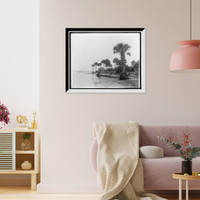 Historic Framed Print, Ross Point on the Halifax, Fla.,  17-7/8" x 21-7/8"