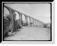 Historic Framed Print, Aqueduct at Queretaro, The,  17-7/8" x 21-7/8"