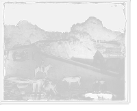 Historic Framed Print, Old bridge at Tula,  17-7/8" x 21-7/8"