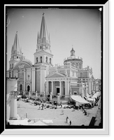 Historic Framed Print, Cathedral of Guadalajara,  17-7/8" x 21-7/8"