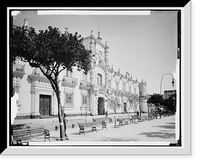 Historic Framed Print, Governor's palace, Guadalajara,  17-7/8" x 21-7/8"