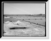 Salt works and refining vats, Historic Print