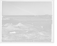Salt works and refining vats, Historic Print