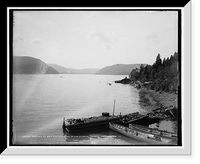 Historic Framed Print, Peekskill Bay and narrows of the Hudson,  17-7/8" x 21-7/8"