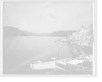 Historic Framed Print, Peekskill Bay and narrows of the Hudson,  17-7/8" x 21-7/8"
