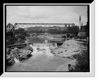 Historic Framed Print, Falls, Little Falls, N.Y., The,  17-7/8" x 21-7/8"