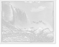 Historic Framed Print, American Falls from below,  17-7/8" x 21-7/8"