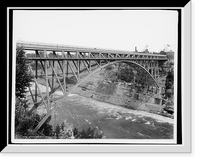 Historic Framed Print, Grand Trunk Ry. Steel Arch [i.e. Whirlpool Rapids] Bridge, Niagara,  17-7/8" x 21-7/8"