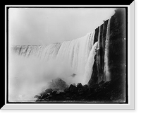 Historic Framed Print, The [Horseshoe] Falls from below,  17-7/8" x 21-7/8"